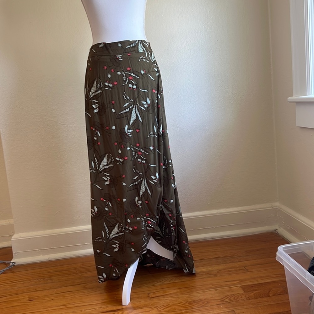 Express Green Maxi Skirt